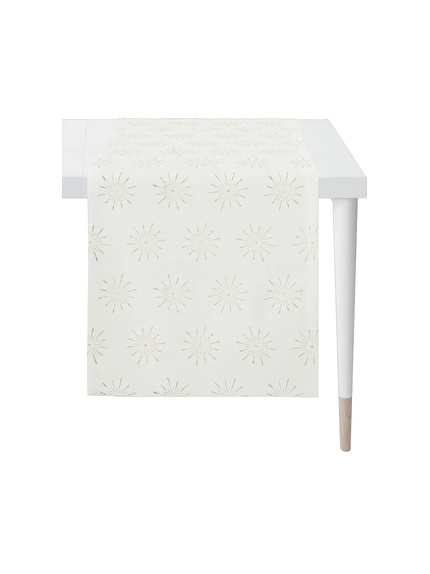 APELT | Läufer CHRISTMAS GLAM 48x140cm Weiss | 